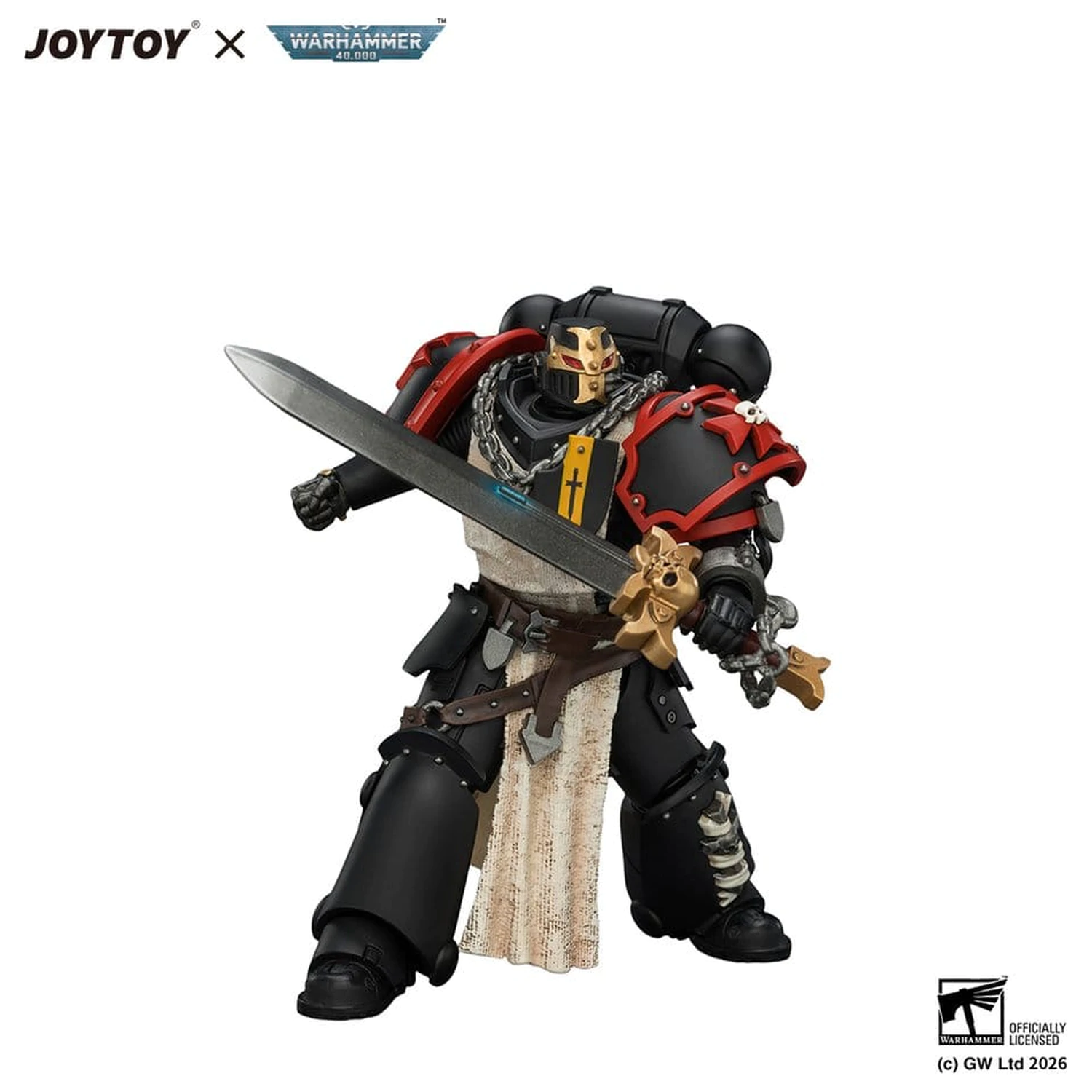 Warhammer Actionfigur Black Templars Crusader Ancient 12 cm Produktfoto