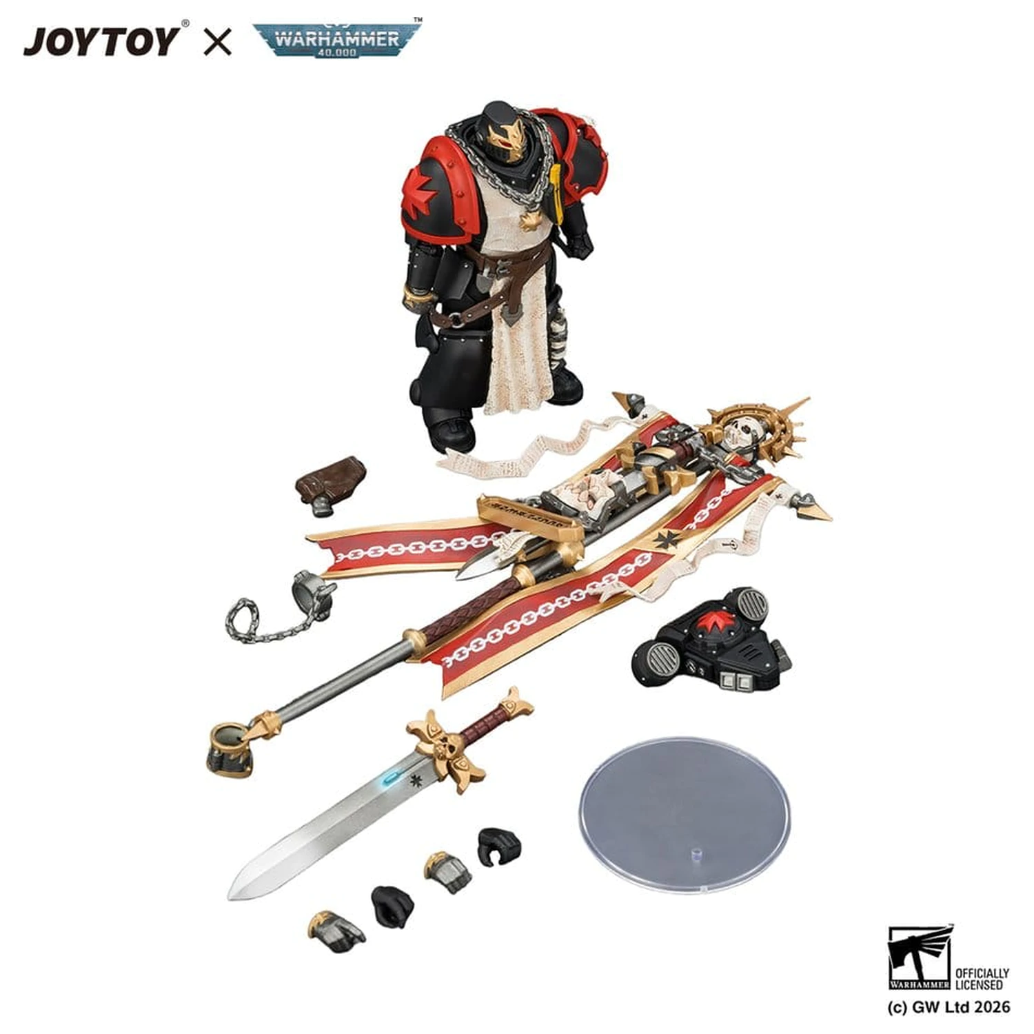 Warhammer Actionfigur Black Templars Crusader Ancient 12 cm Produktfoto