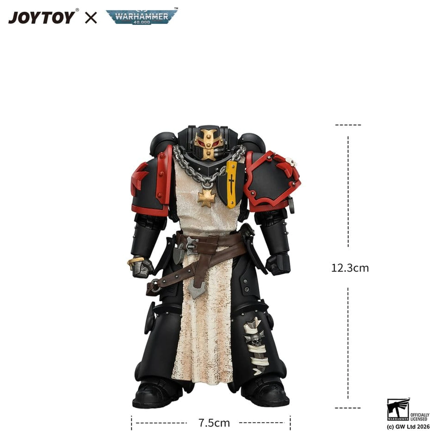 Warhammer Actionfigur Black Templars Crusader Ancient 12 cm Produktfoto