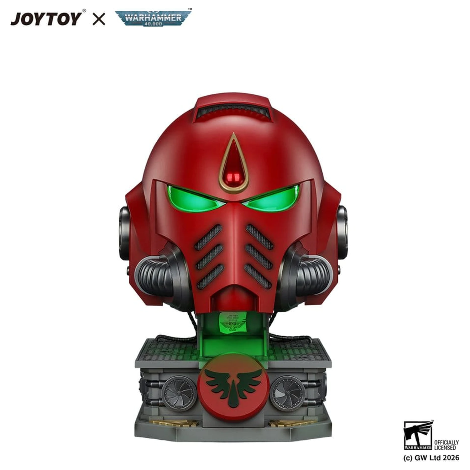 Warhammer Replica Blood Angels MkX Helm & Display Ständer 44 cm Produktfoto
