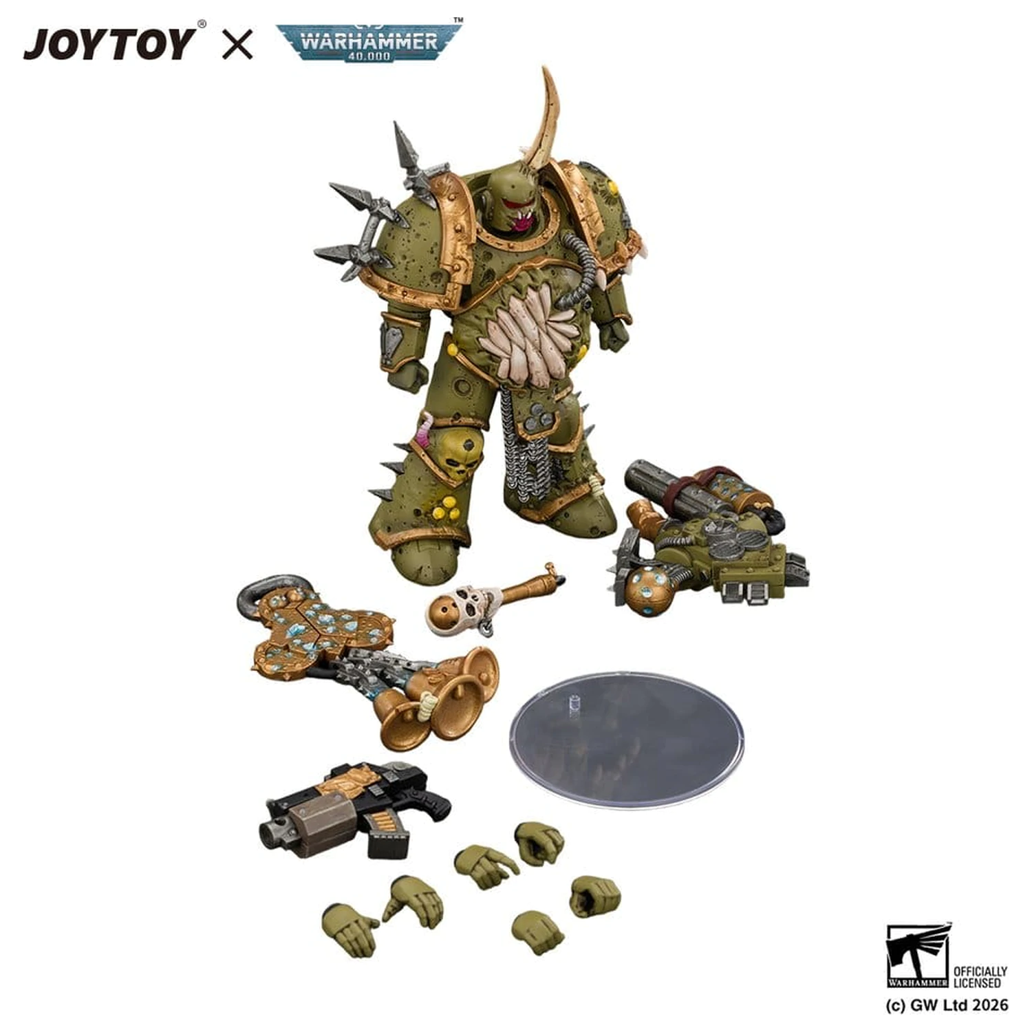 Warhammer Actionfigur Death Guard Plague Marine 1 12 cm Produktfoto