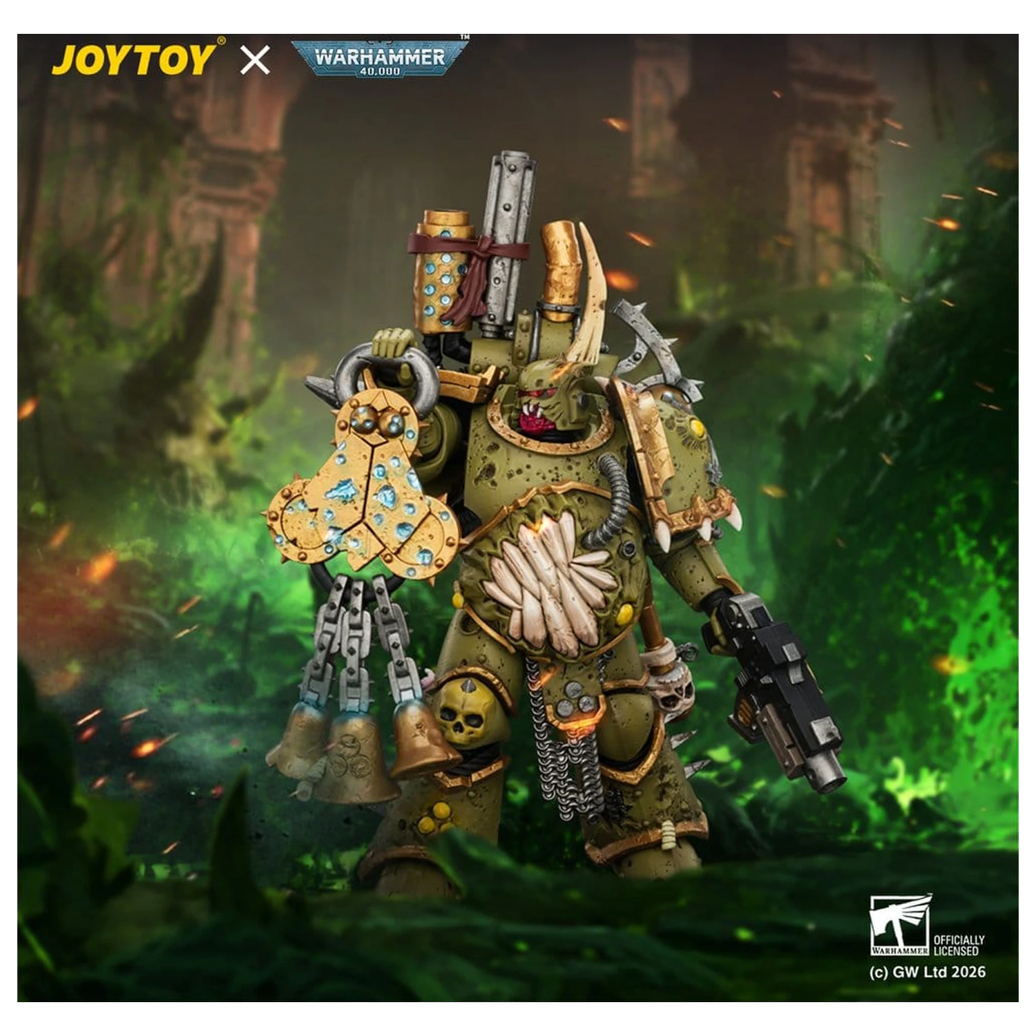 Warhammer Actionfigur Death Guard Plague Marine 1 12 cm Produktfoto