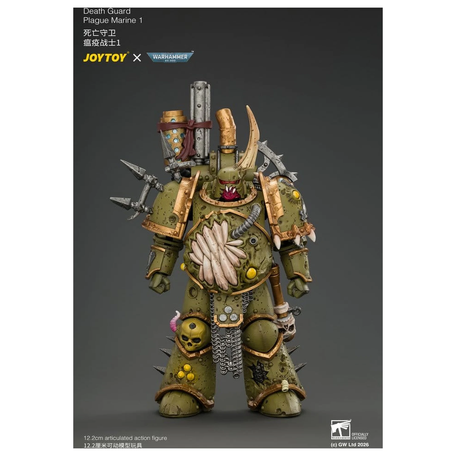 Warhammer Actionfigur Death Guard Plague Marine 1 12 cm Produktfoto