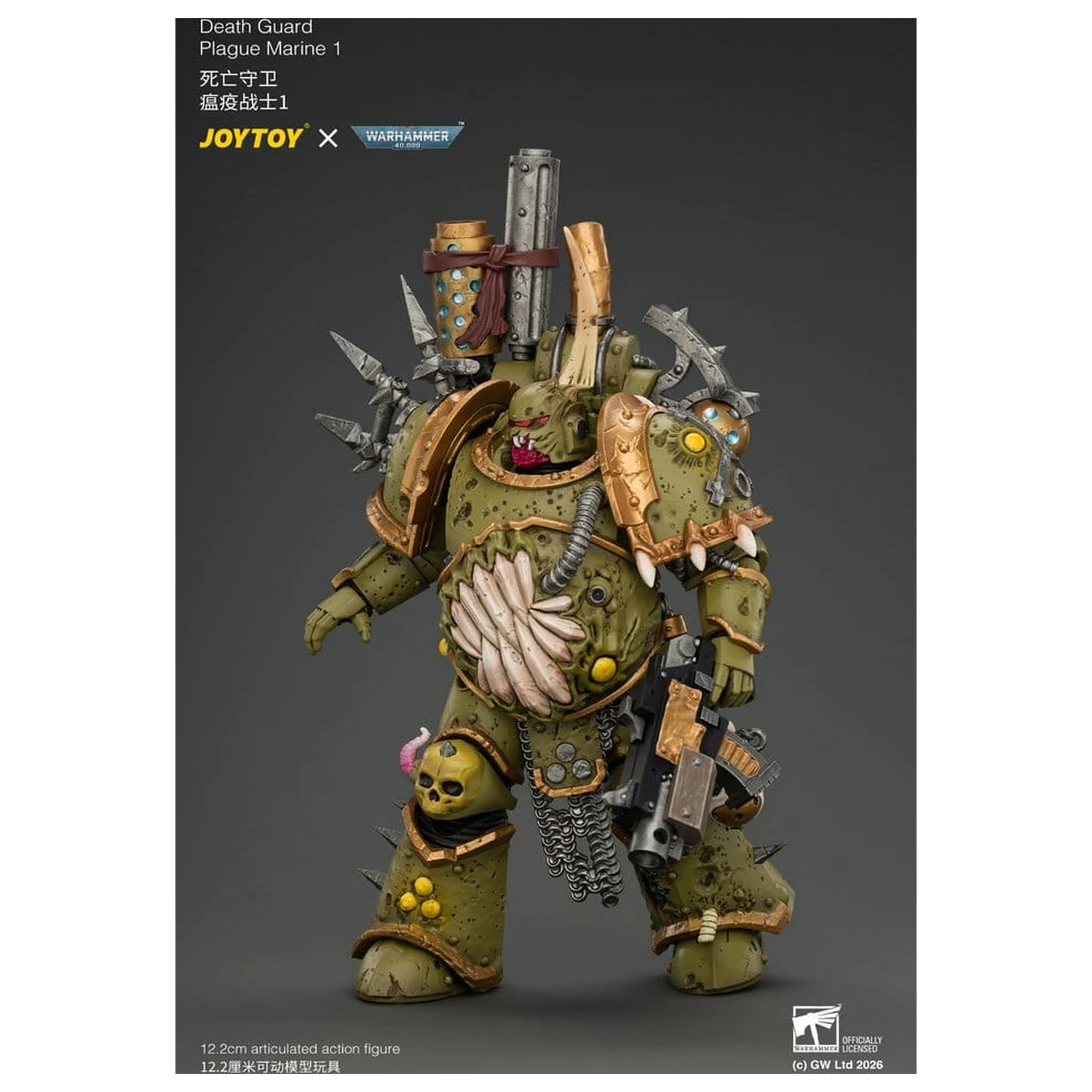 Warhammer Actionfigur Death Guard Plague Marine 1 12 cm Produktfoto