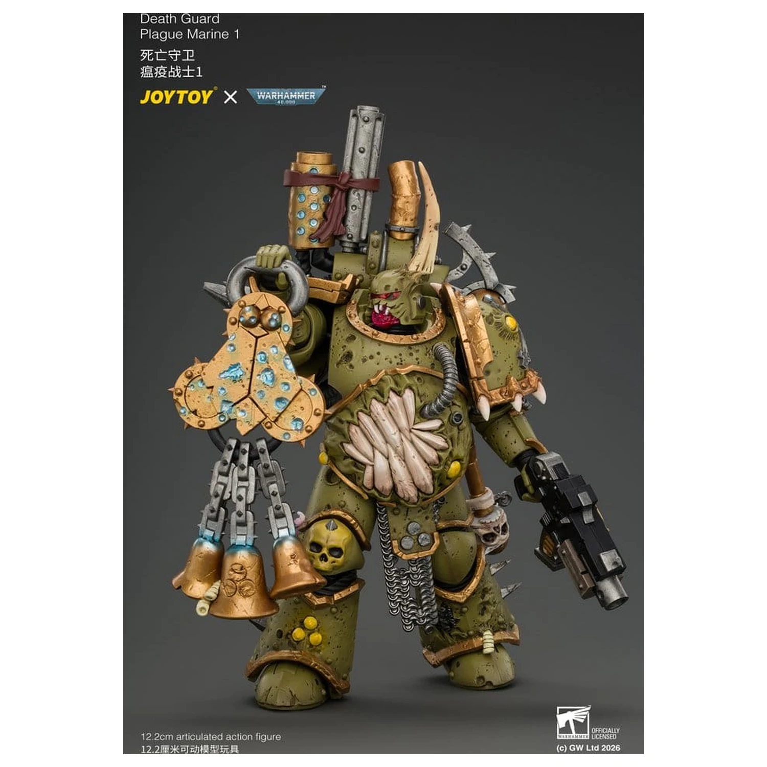 Warhammer Actionfigur Death Guard Plague Marine 1 12 cm Produktfoto