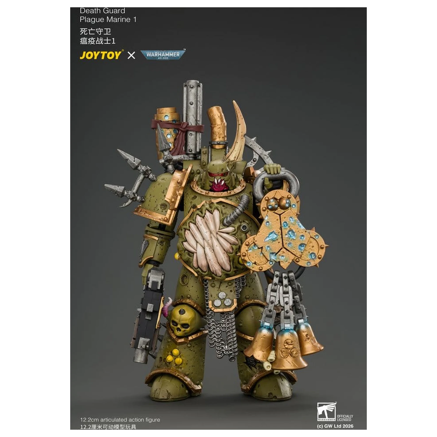 Warhammer Actionfigur Death Guard Plague Marine 1 12 cm Produktfoto
