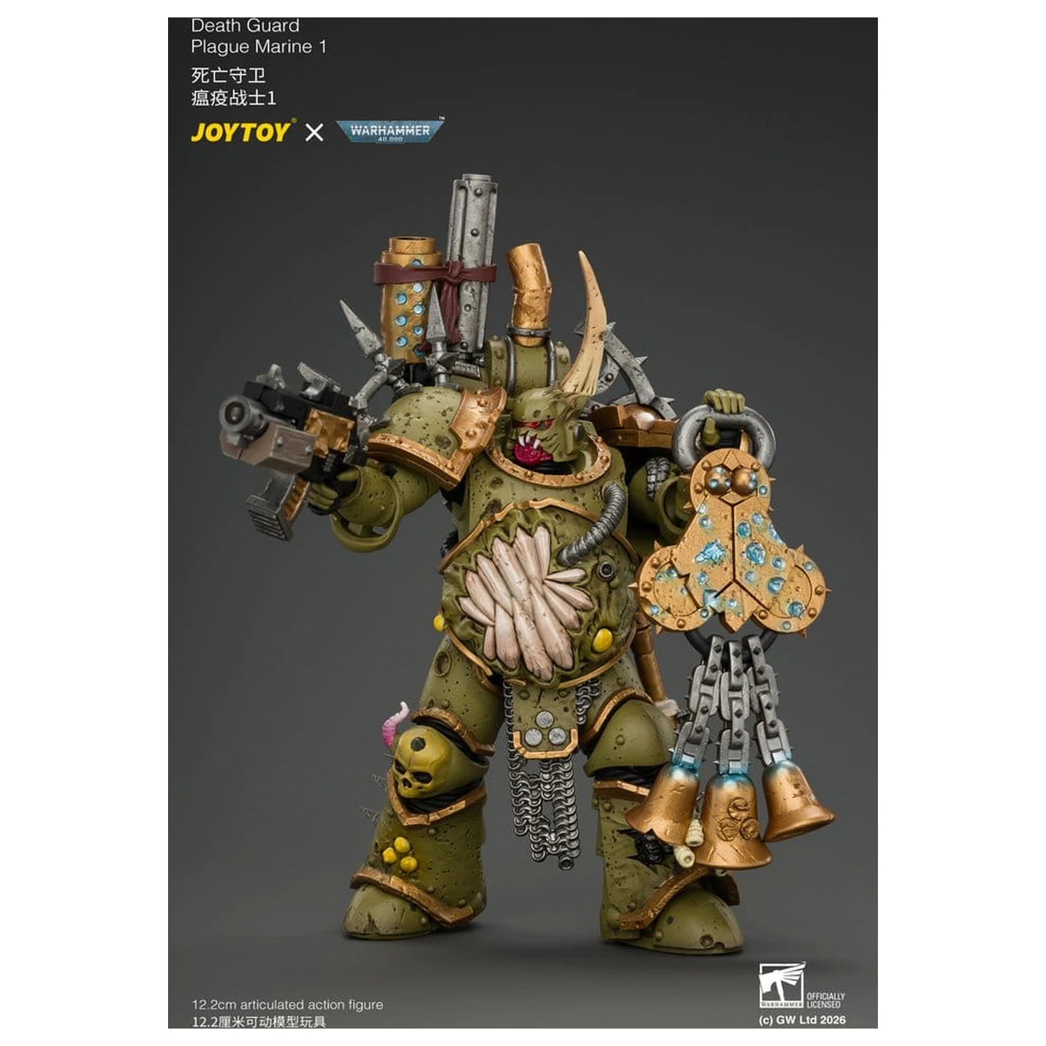 Warhammer Actionfigur Death Guard Plague Marine 1 12 cm Produktfoto