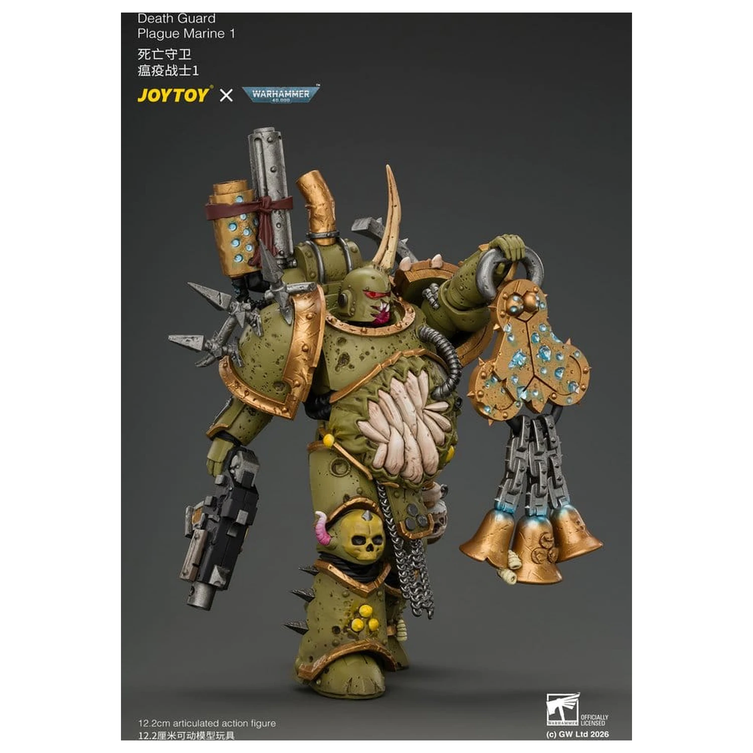 Warhammer Actionfigur Death Guard Plague Marine 1 12 cm Produktfoto