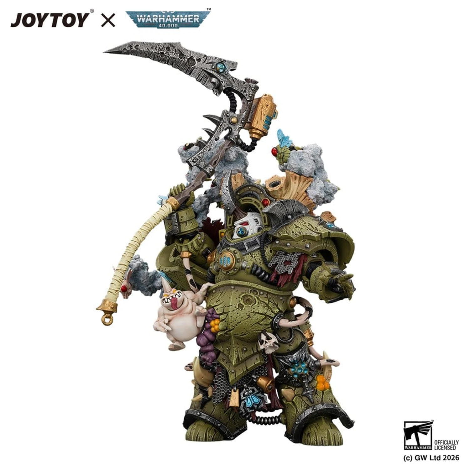 Warhammer Actionfigur Death Guard Typhus Herald of the Plague God 15 Zentimeter Produktfoto
