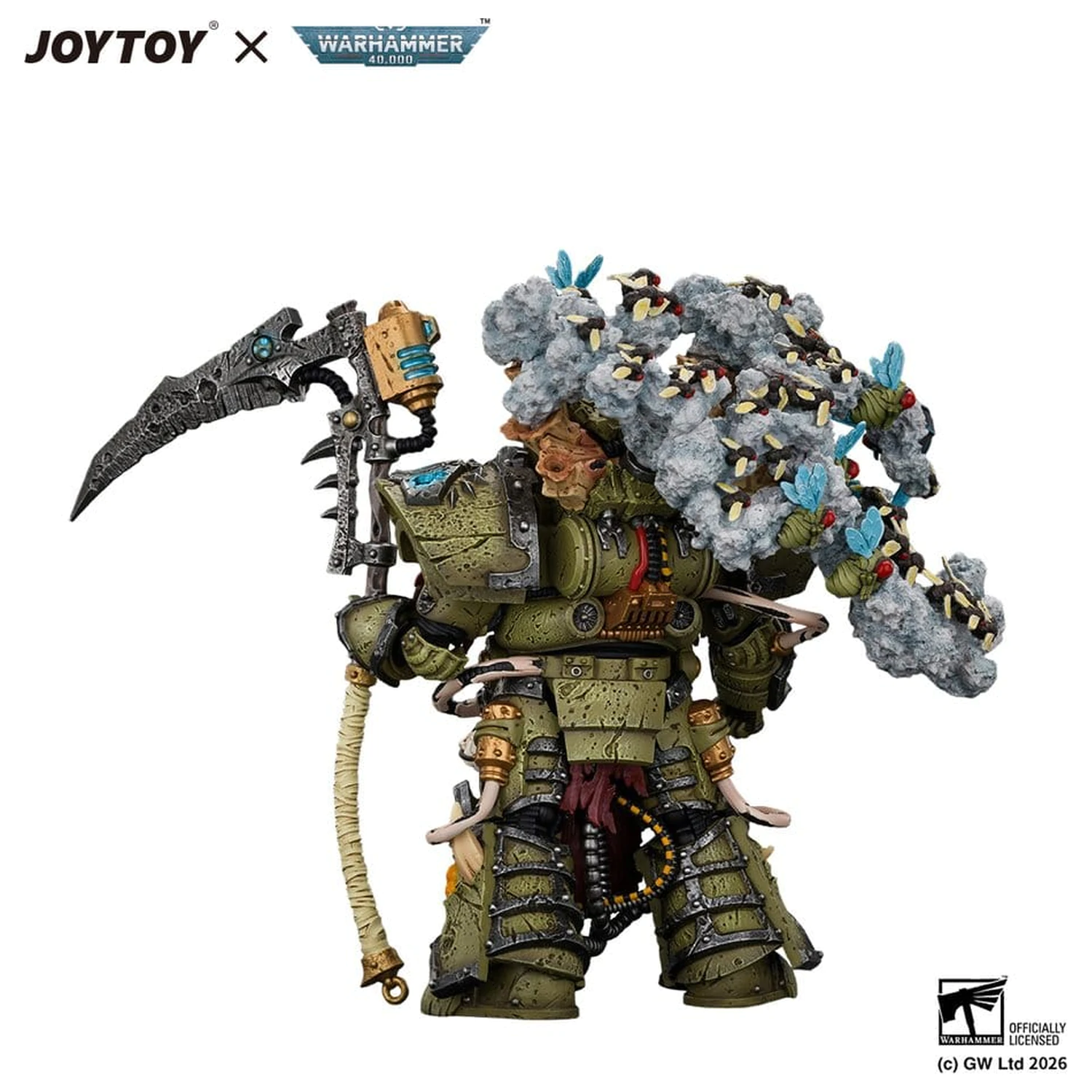 Warhammer Actionfigur Death Guard Typhus Herald of the Plague God 15 Zentimeter Produktfoto