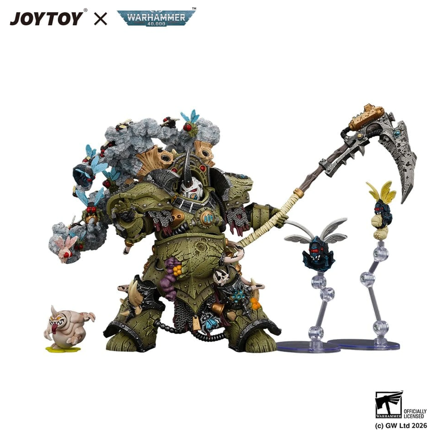 Warhammer Actionfigur Death Guard Typhus Herald of the Plague God 15 Zentimeter Produktfoto