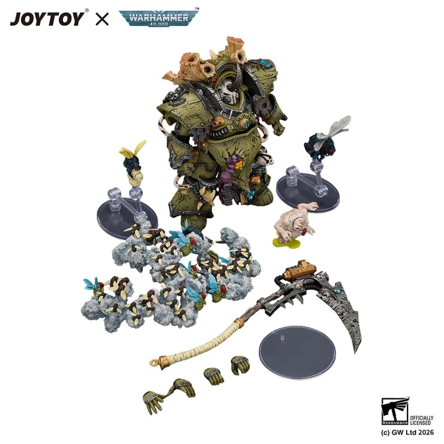 Warhammer Actionfigur Death Guard Typhus Herald of the Plague God 15 Zentimeter Produktfoto