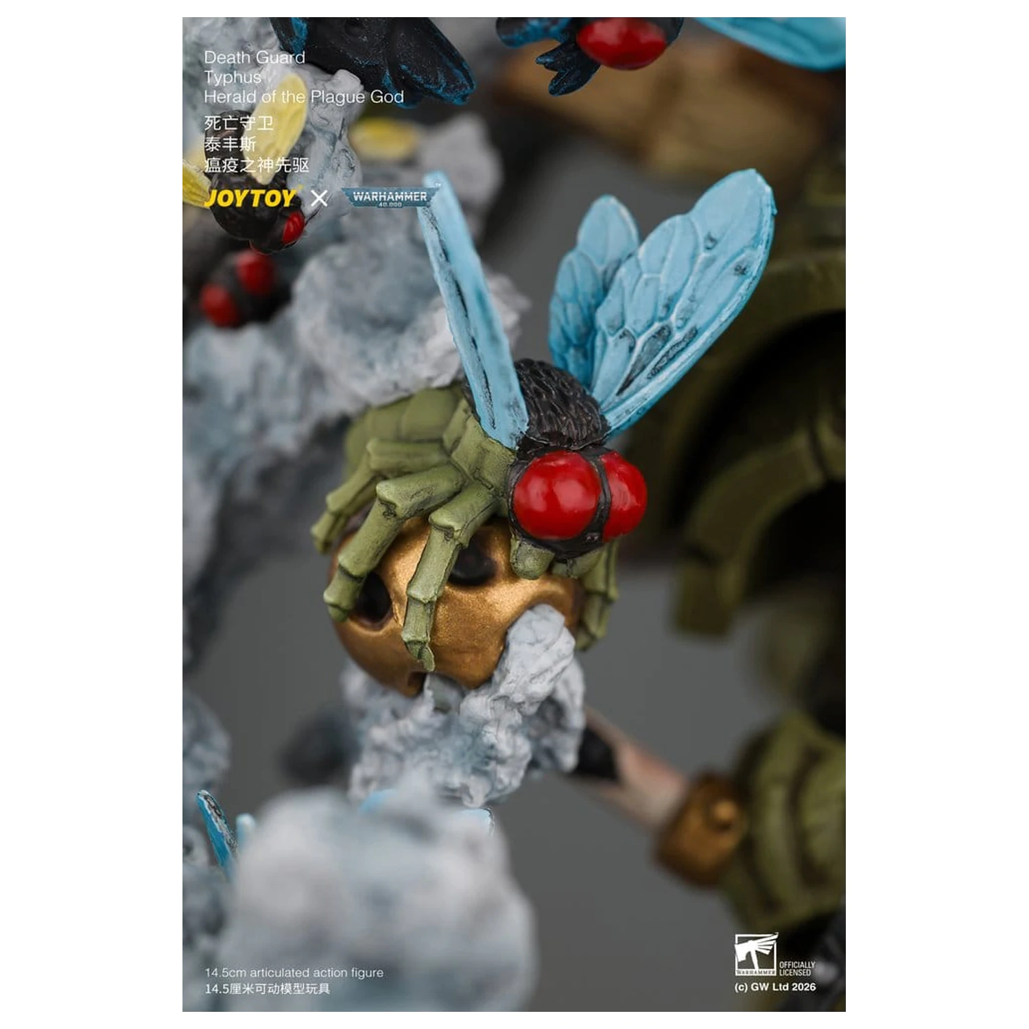 Warhammer Actionfigur Death Guard Typhus Herald of the Plague God 15 Zentimeter Produktfoto