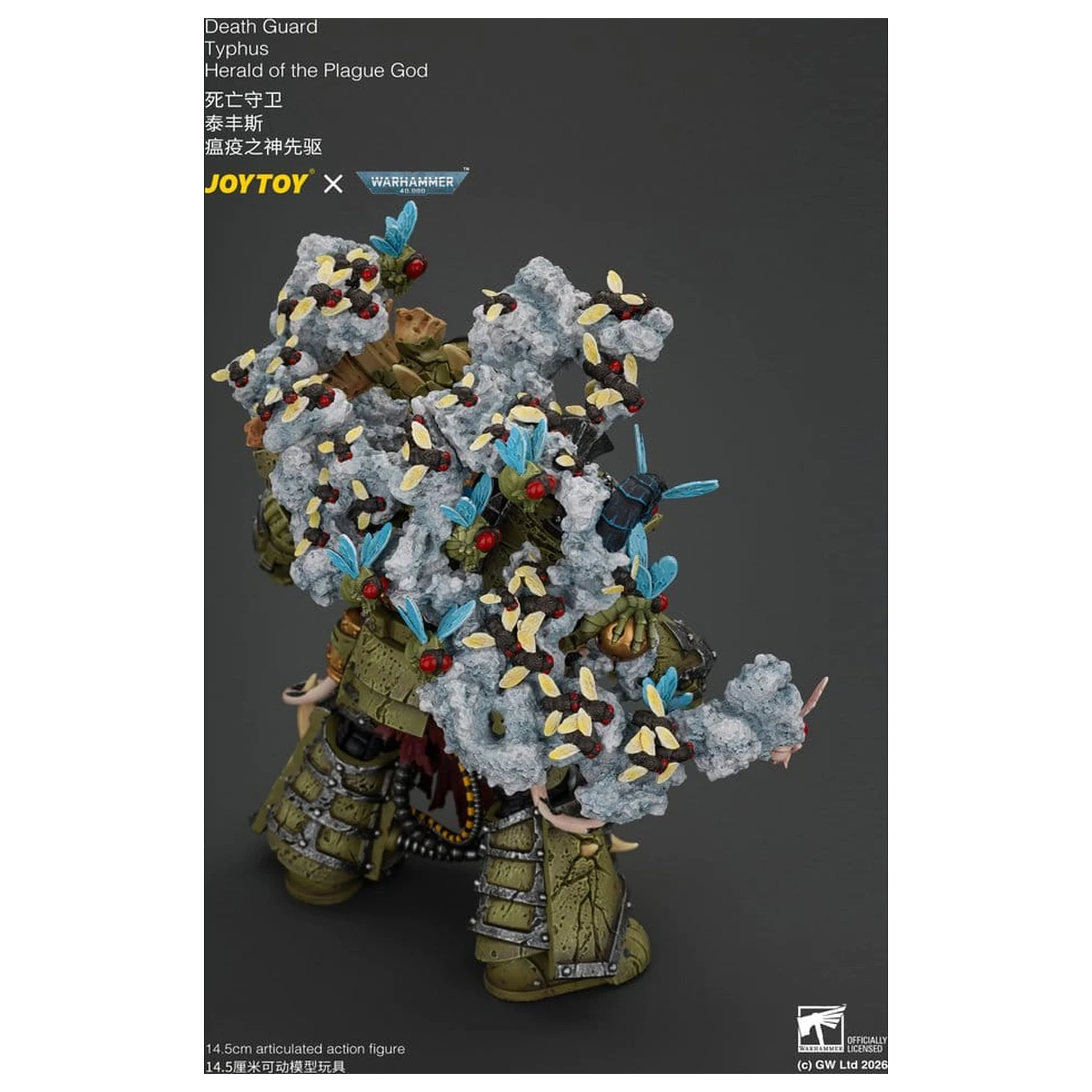 Warhammer Actionfigur Death Guard Typhus Herald of the Plague God 15 Zentimeter Produktfoto