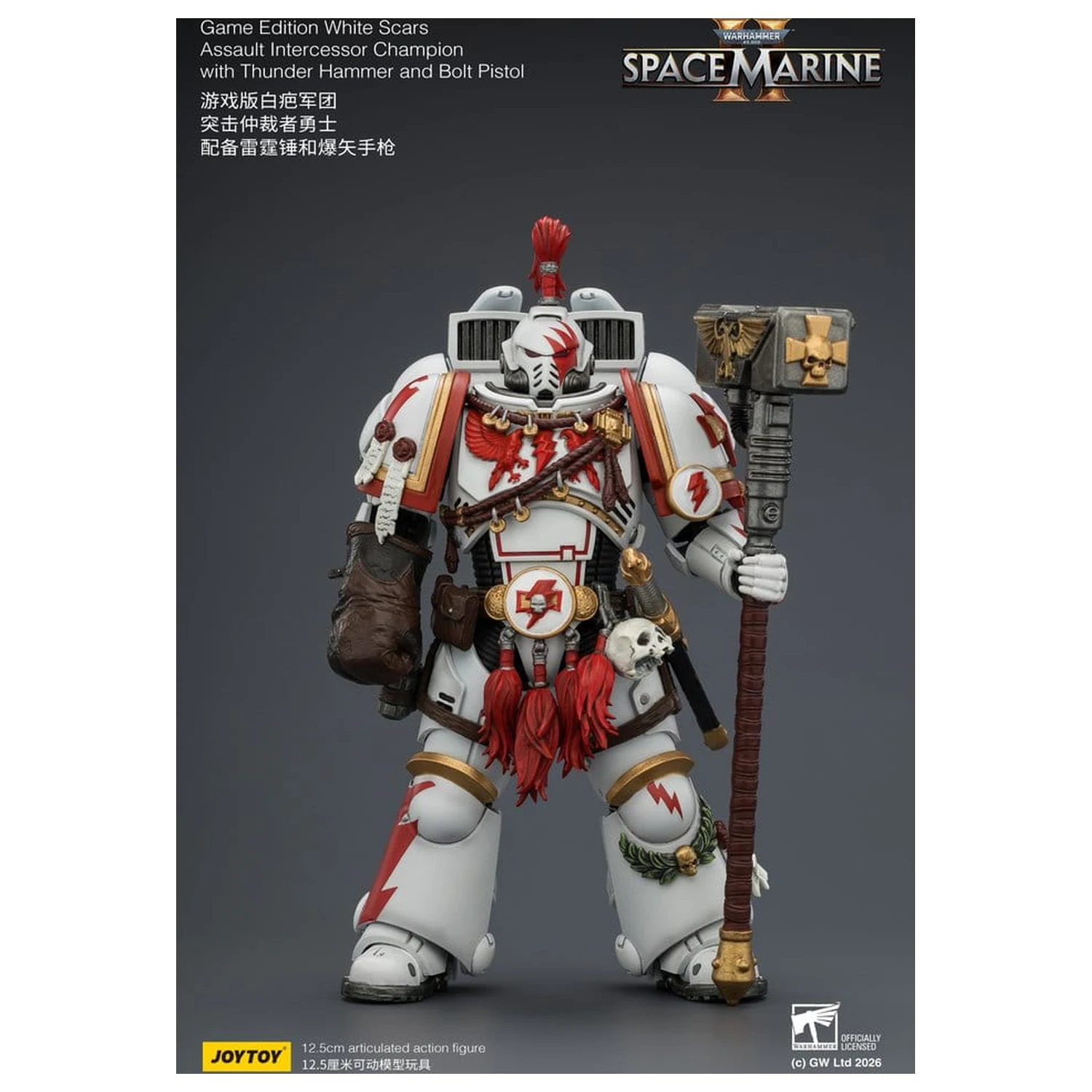 Warhammer Action-Figur Spiel-Edition White Scars Assault Intercessor Champion 13 cm Produktfoto
