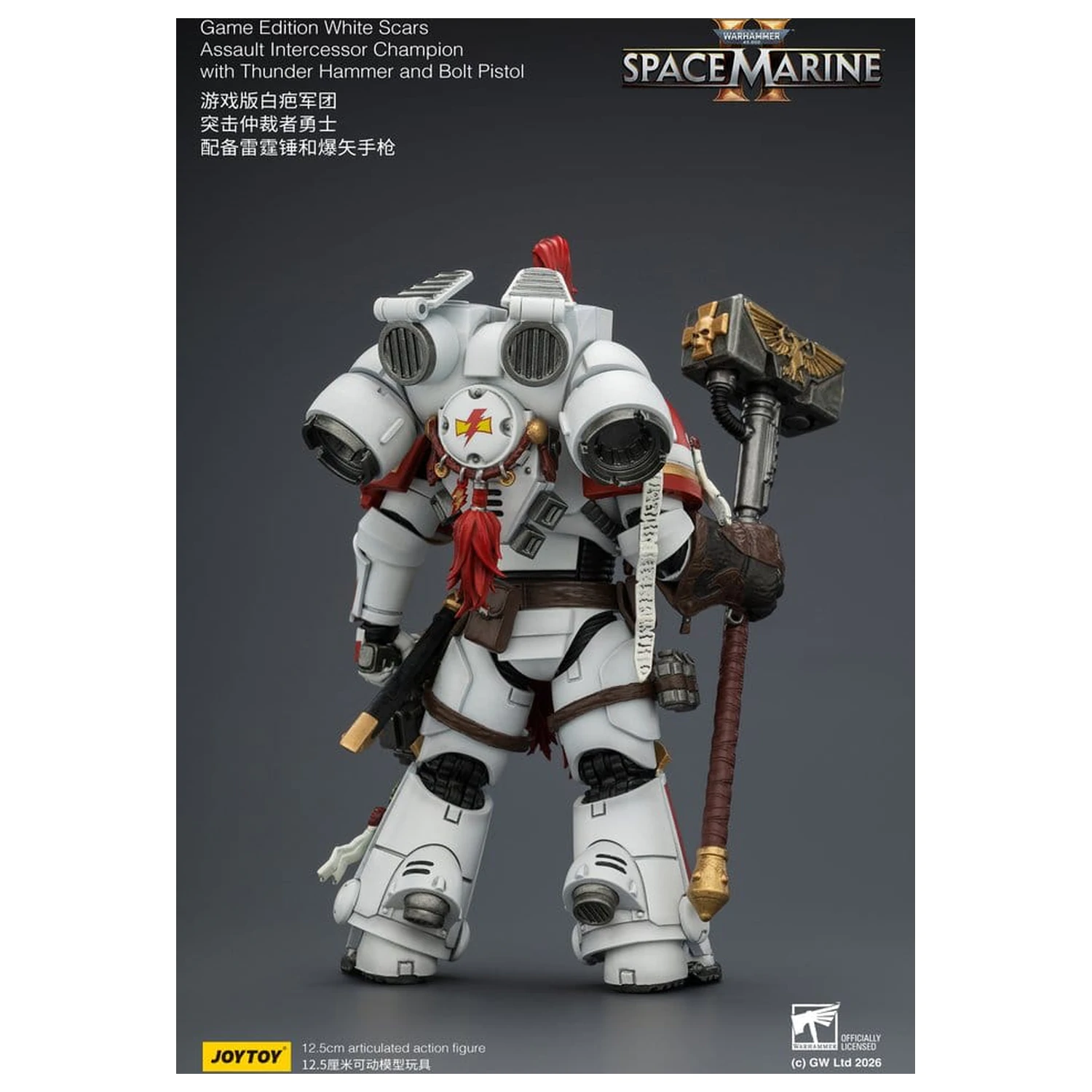 Warhammer Action-Figur Spiel-Edition White Scars Assault Intercessor Champion 13 cm Produktfoto