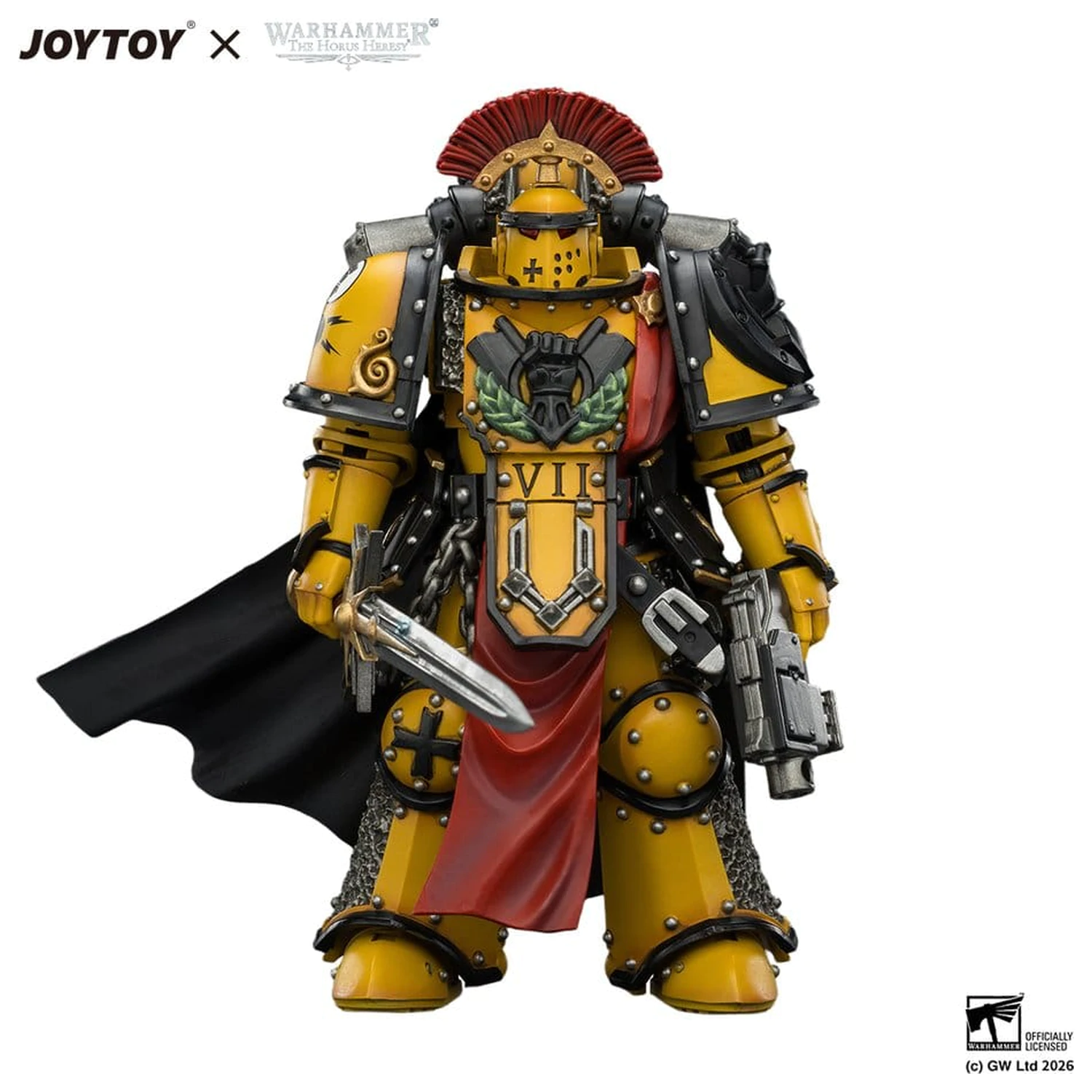 Warhammer Actionfigur Imperial Fists Legion Praetor in Mk III Armour 13 cm Produktfoto