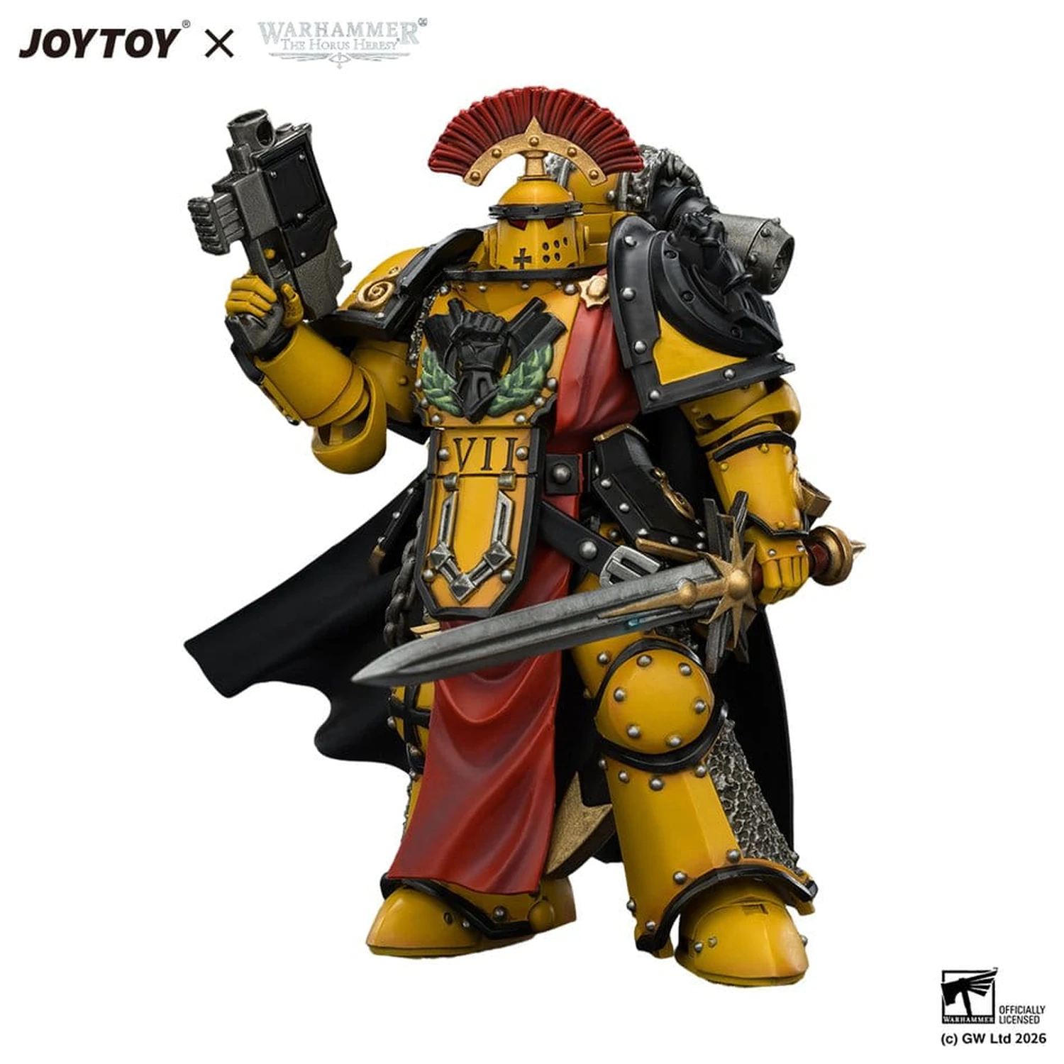 Warhammer Actionfigur Imperial Fists Legion Praetor in Mk III Armour 13 cm Produktfoto