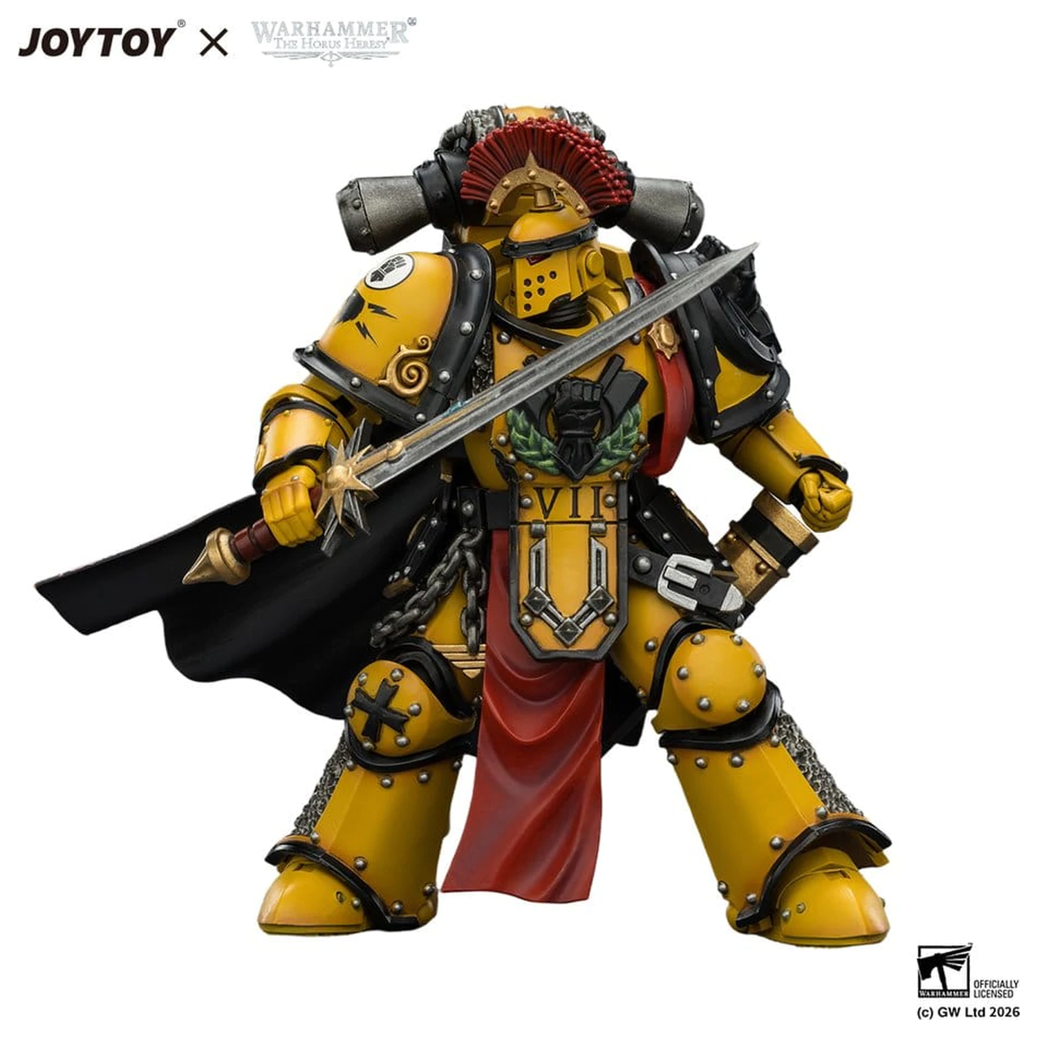 Warhammer Actionfigur Imperial Fists Legion Praetor in Mk III Armour 13 cm Produktfoto
