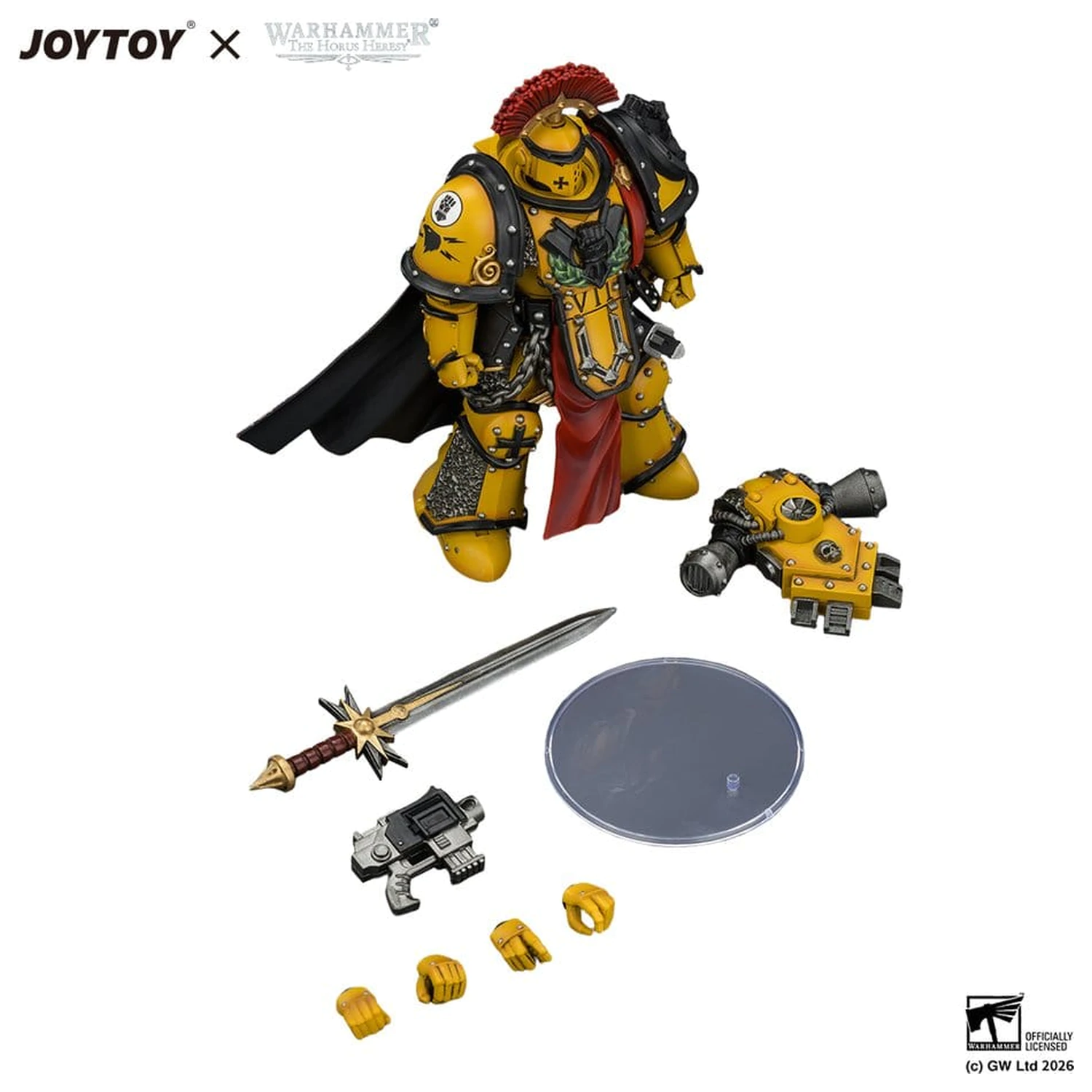 Warhammer Actionfigur Imperial Fists Legion Praetor in Mk III Armour 13 cm Produktfoto