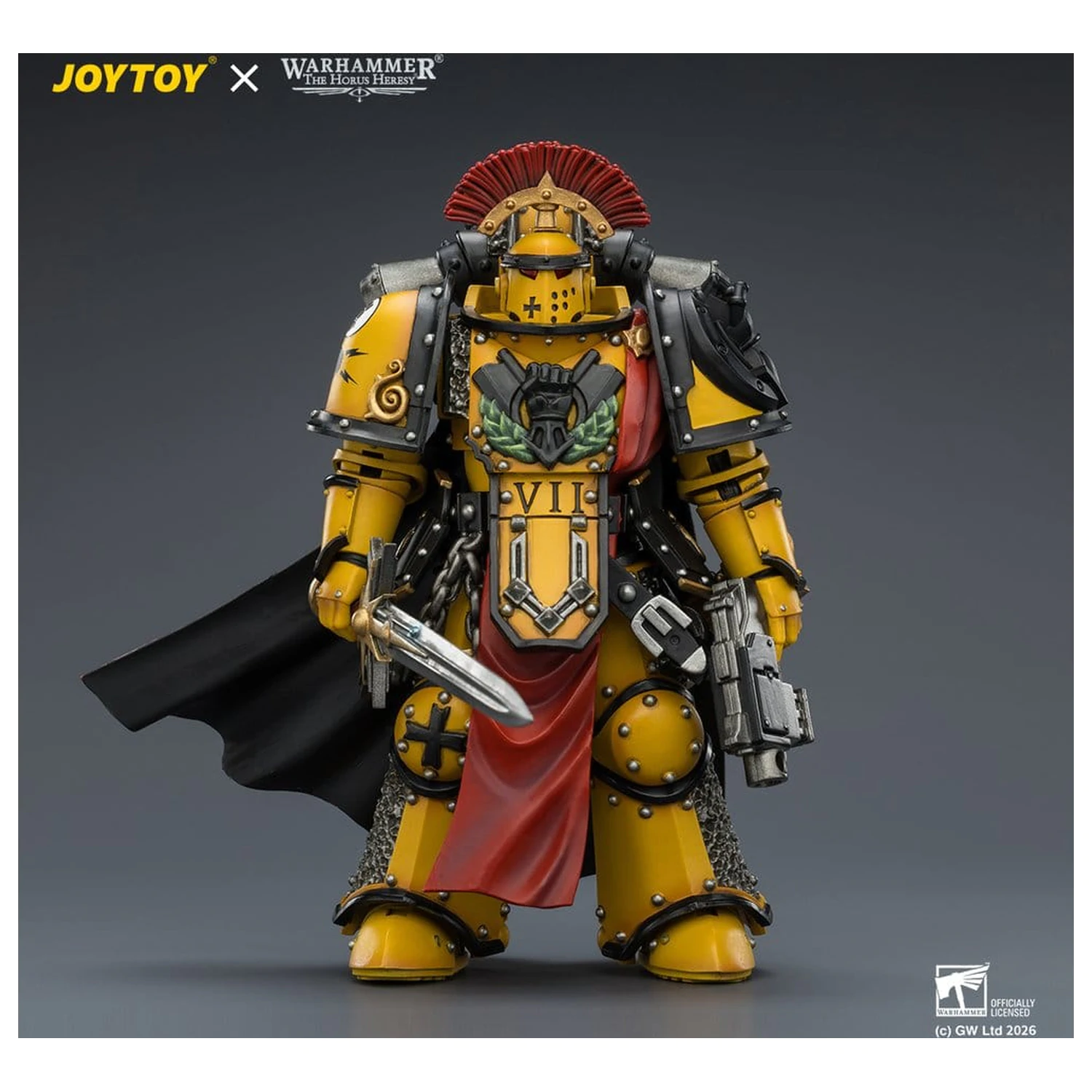 Warhammer Actionfigur Imperial Fists Legion Praetor in Mk III Armour 13 cm Produktfoto