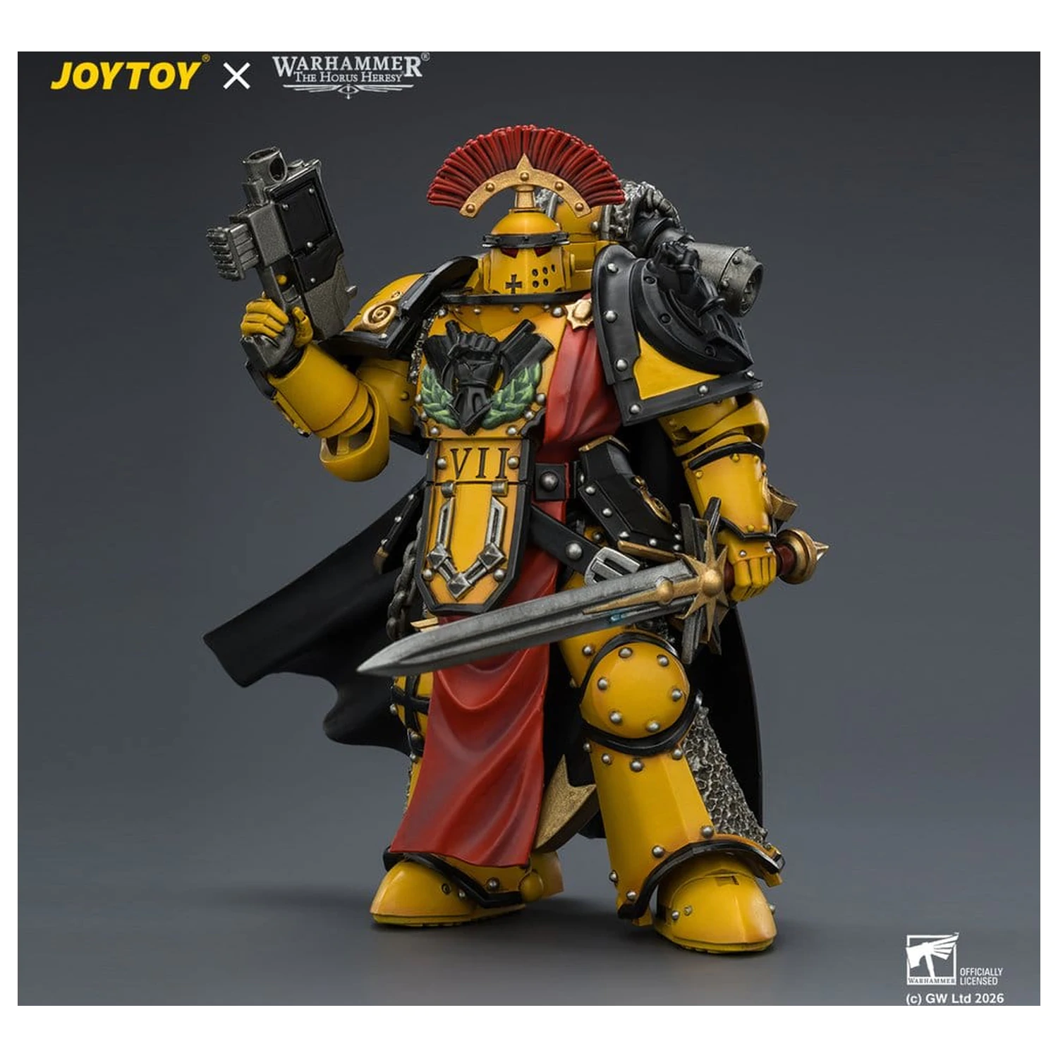 Warhammer Actionfigur Imperial Fists Legion Praetor in Mk III Armour 13 cm Produktfoto