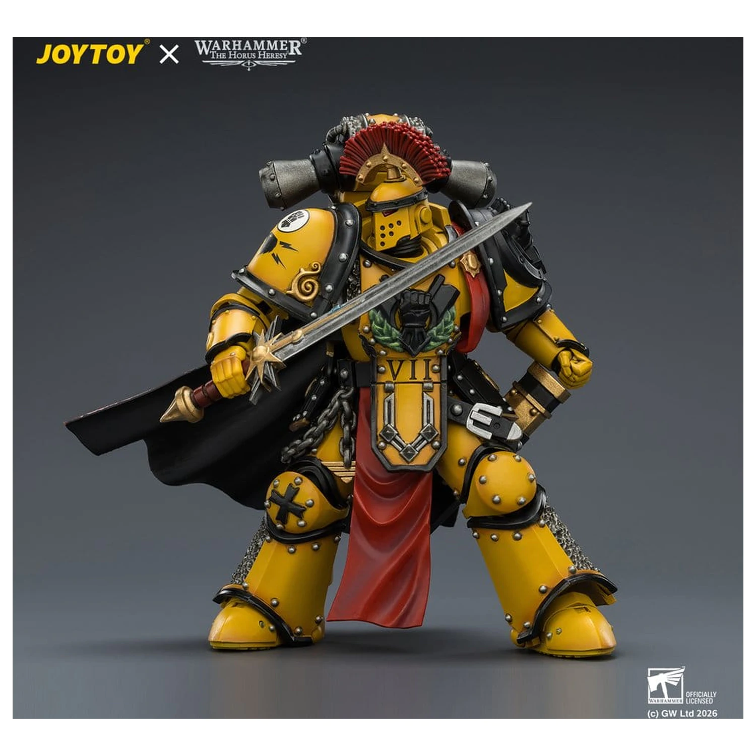 Warhammer Actionfigur Imperial Fists Legion Praetor in Mk III Armour 13 cm Produktfoto