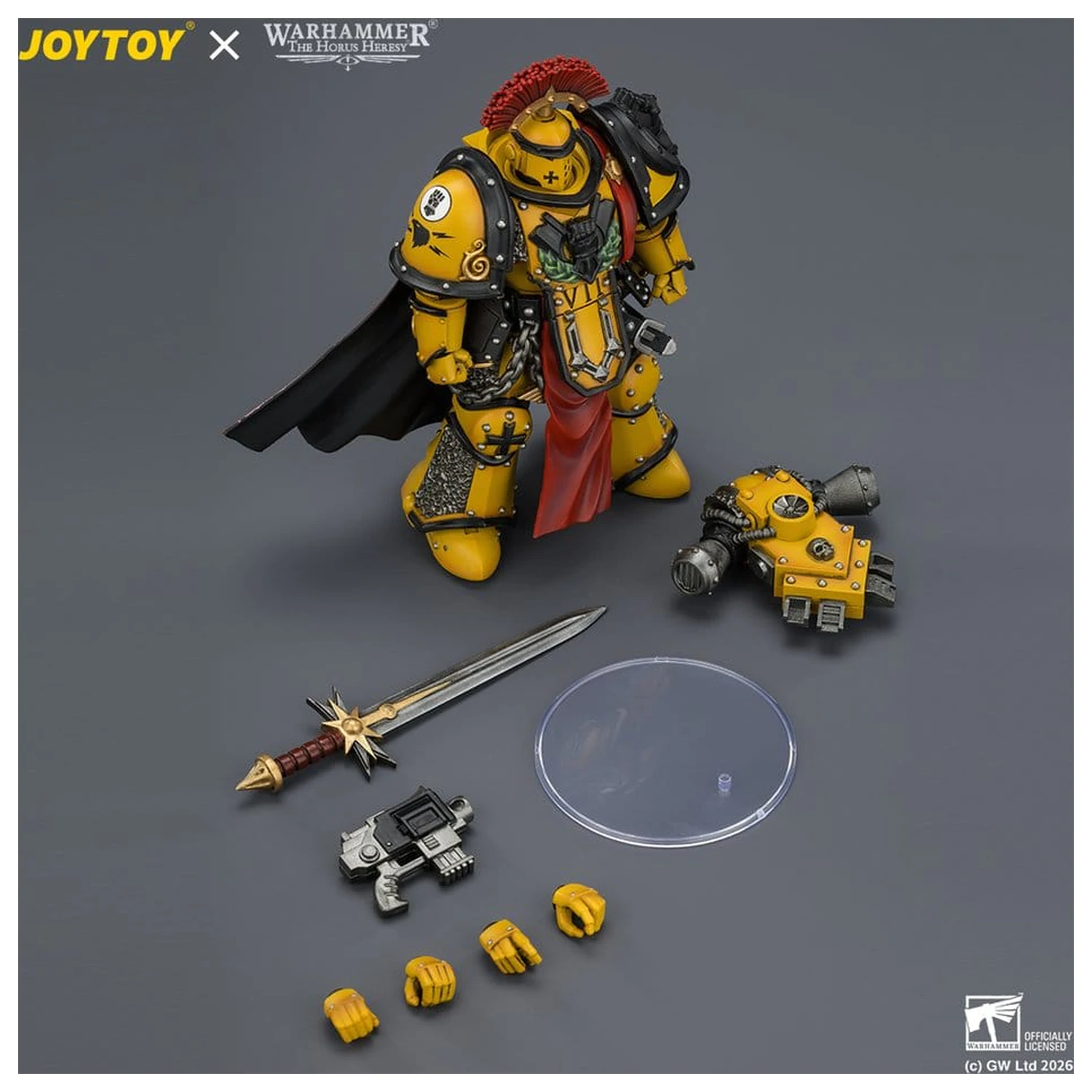 Warhammer Actionfigur Imperial Fists Legion Praetor in Mk III Armour 13 cm Produktfoto