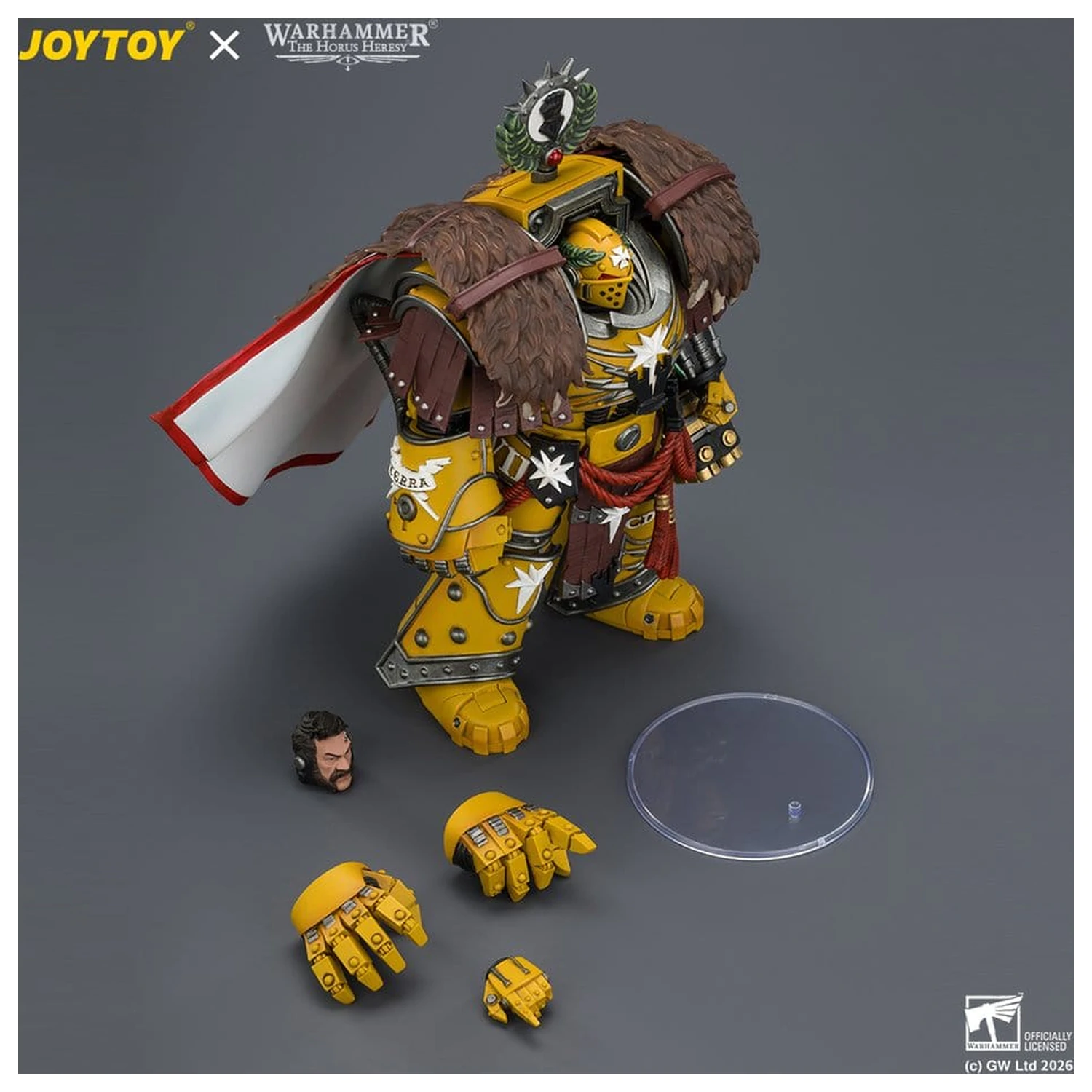 Warhammer Actionfigur Imperial Fists Lord Castellan Evander Garrius, The Tyrant of Cthonia 14 cm Produktfoto