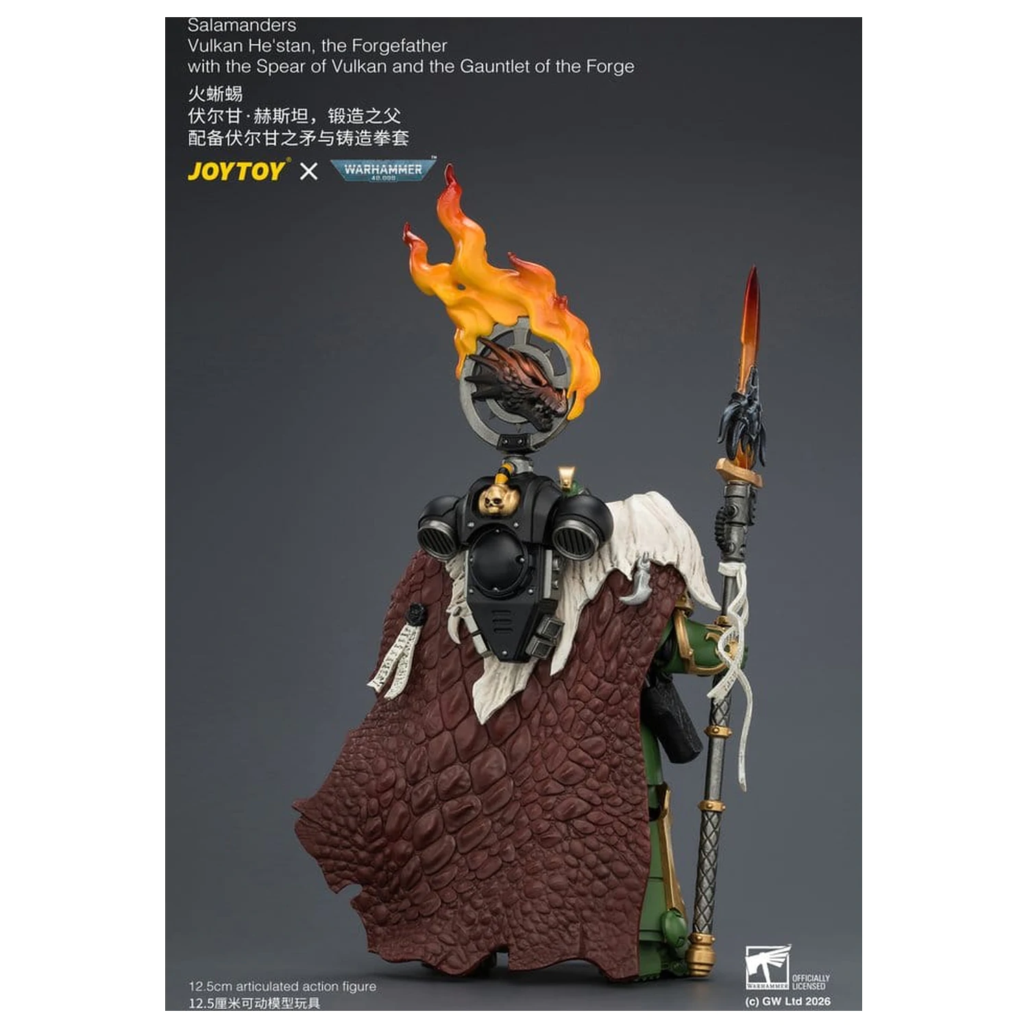 Warhammer Actionfigur Salamanders Vulkan He'stan, the Forgefather 13 cm Produktfoto