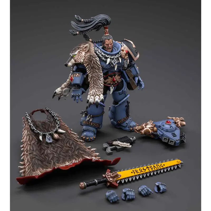 Warhammer 40k Actionfigur 1/18 Space Wolves Ragnar Blackmane 13 cm termékfotó