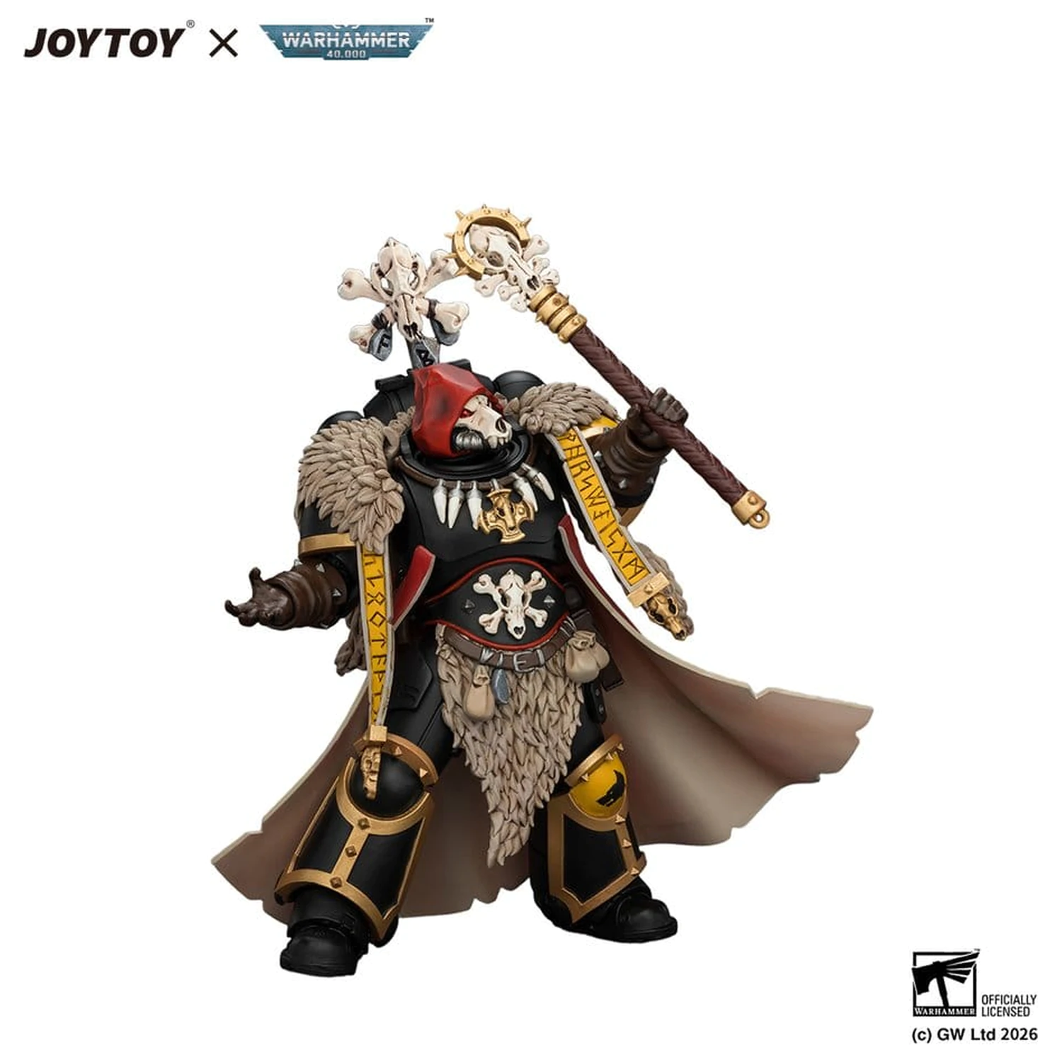 Warhammer Actionfigur Space Wolves Wolf Priest 12 cm Produktfoto