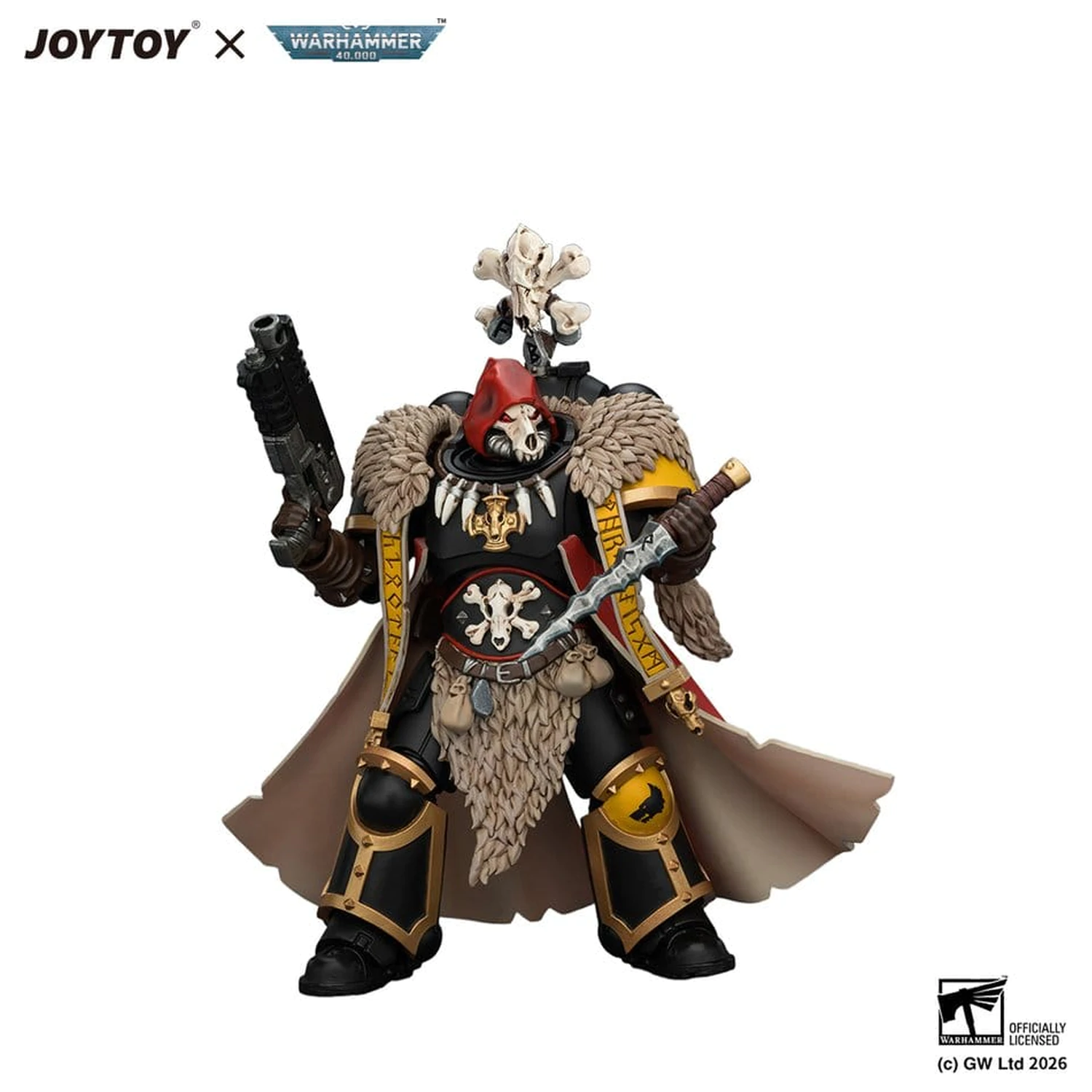 Warhammer Actionfigur Space Wolves Wolf Priest 12 cm Produktfoto