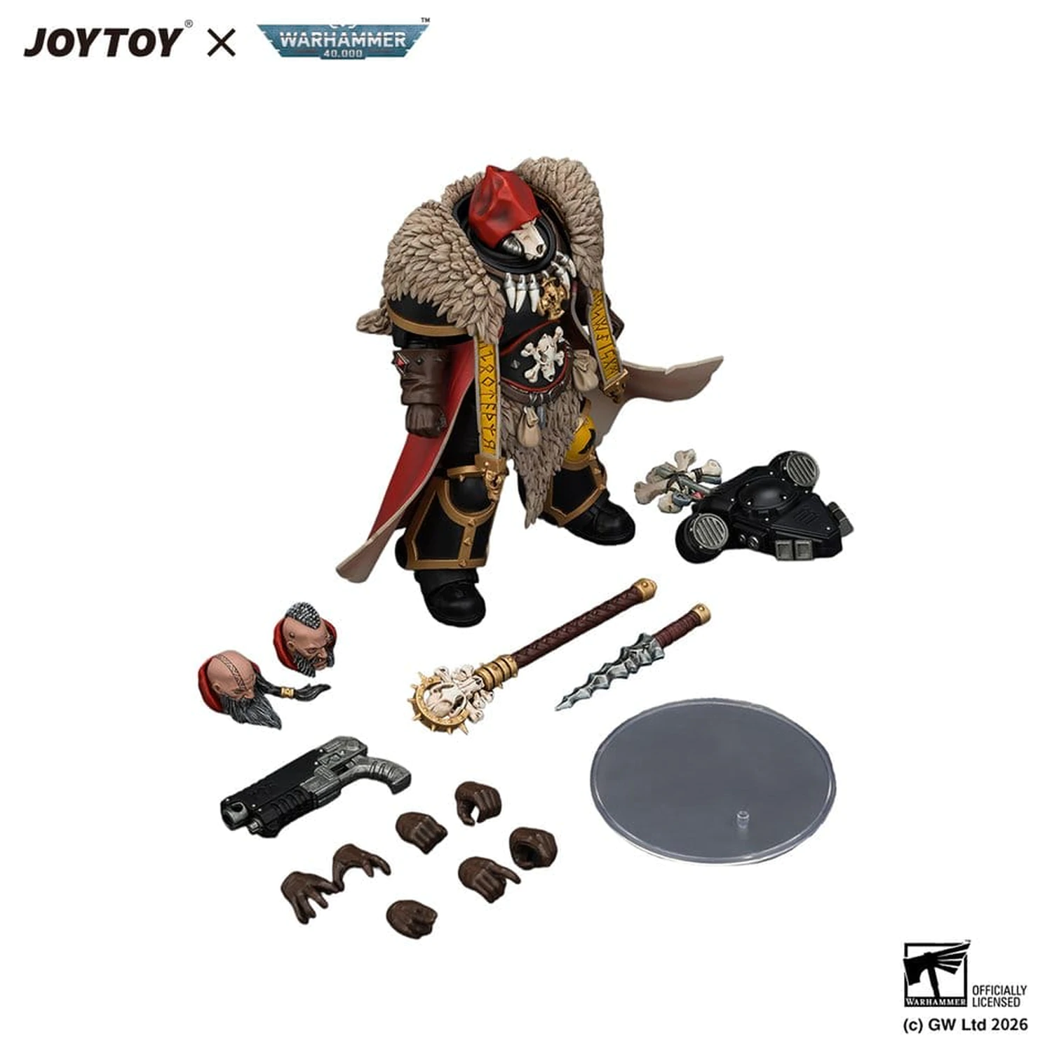 Warhammer Actionfigur Space Wolves Wolf Priest 12 cm Produktfoto