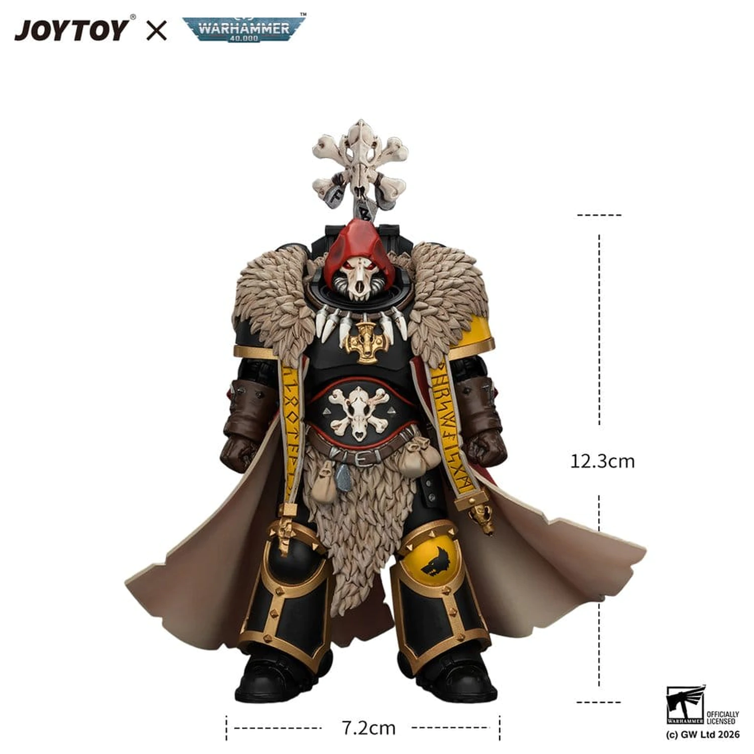 Warhammer Actionfigur Space Wolves Wolf Priest 12 cm Produktfoto