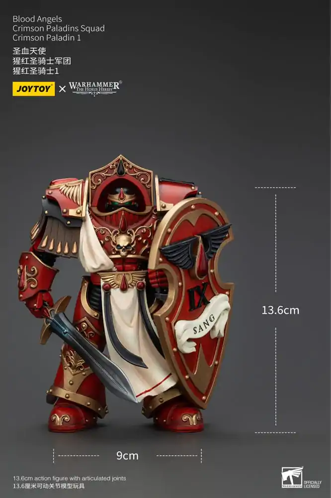 Warhammer The Horus Heresy Actionfigur 1/18 Blood Angels Crimson Paladins Squad Crimson Paladin 1 14 cm termékfotó