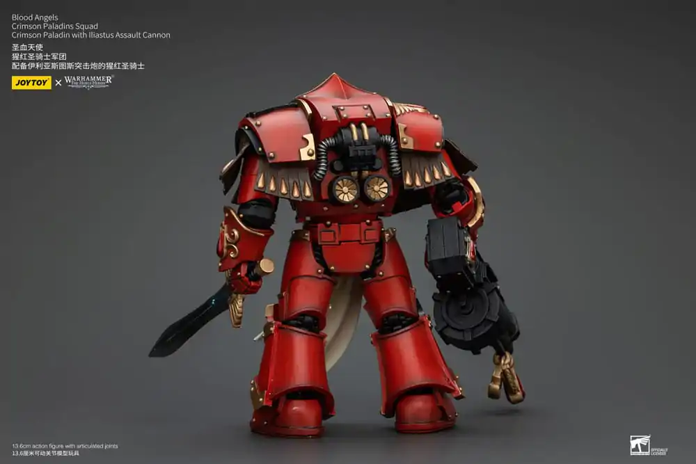 Warhammer The Horus Heresy Actionfigur 1/18 Blood Angels Crimson Paladins Squad Crimson Paladin with Iliastus Assault Cannon 14 cm termékfotó