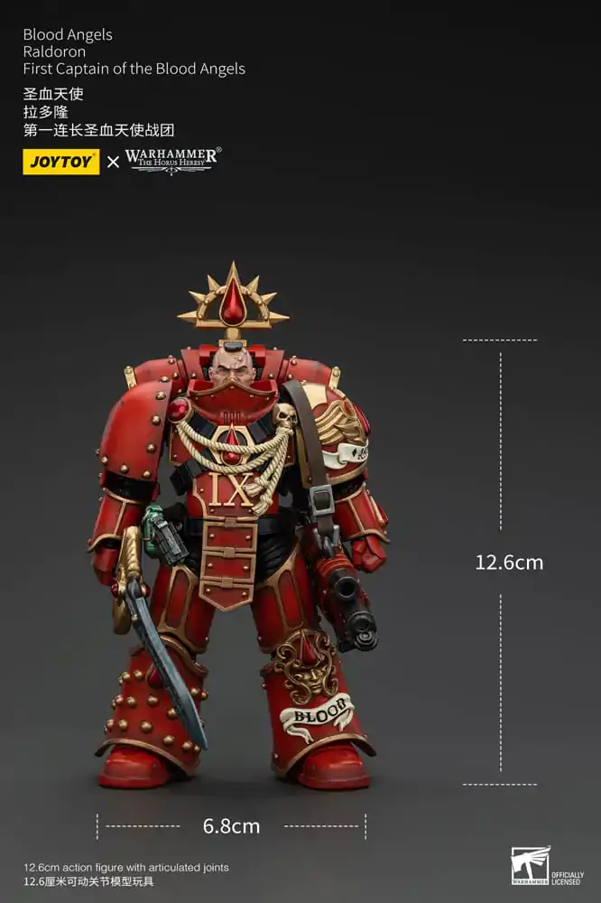 Warhammer The Horus Heresy Action Figur 1/18 Blood Angels Raldoron First Captain of the Blood Angels 13 cm Produktfoto