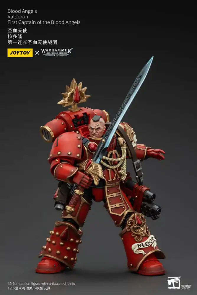 Warhammer The Horus Heresy Action Figur 1/18 Blood Angels Raldoron First Captain of the Blood Angels 13 cm termékfotó