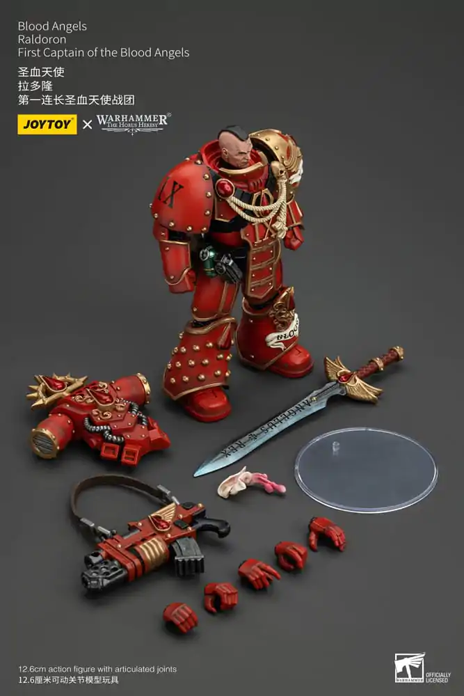 Warhammer The Horus Heresy Action Figur 1/18 Blood Angels Raldoron First Captain of the Blood Angels 13 cm termékfotó