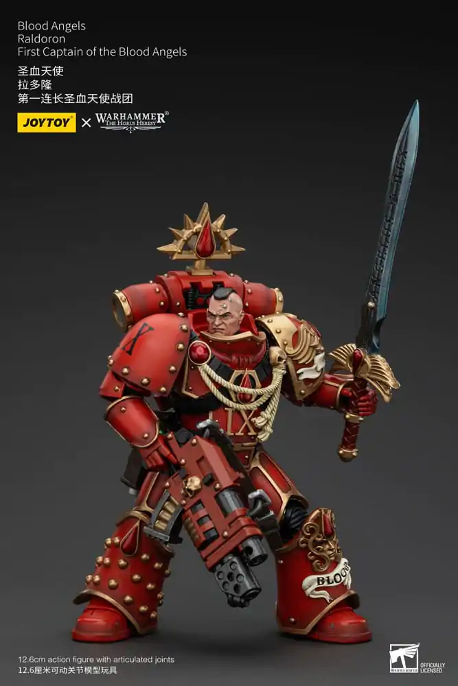 Warhammer The Horus Heresy Action Figur 1/18 Blood Angels Raldoron First Captain of the Blood Angels 13 cm Produktfoto