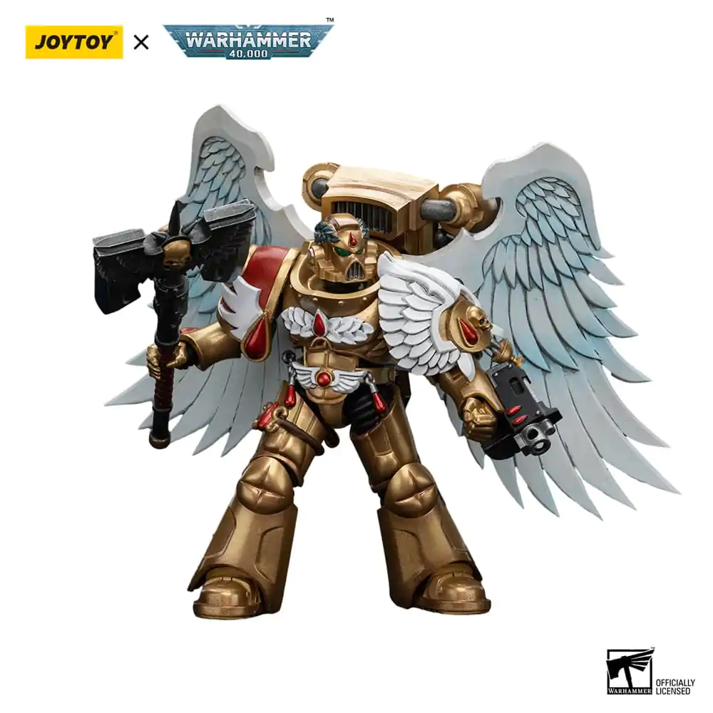 Warhammer 40,000 Action Figure 1/18 Blood Angels Sanguinary Guard with Encarmine Axe 12 cm Produktfoto