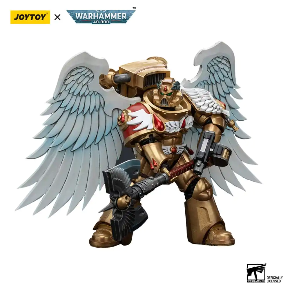 Warhammer 40,000 Action Figure 1/18 Blood Angels Sanguinary Guard with Encarmine Axe 12 cm Produktfoto