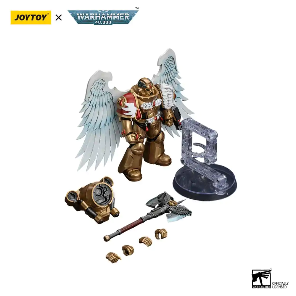 Warhammer 40,000 Action Figure 1/18 Blood Angels Sanguinary Guard with Encarmine Axe 12 cm Produktfoto