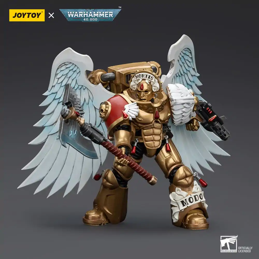 Warhammer 40,000 Actionfigur 1/18 Blood Angels Sanguinary Guard with Encarmine Axe and Inferno Pistol 12 cm Produktfoto