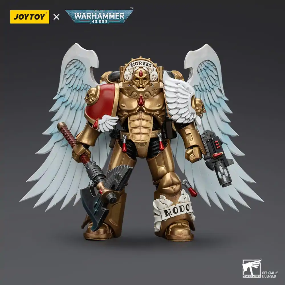 Warhammer 40,000 Actionfigur 1/18 Blood Angels Sanguinary Guard with Encarmine Axe and Inferno Pistol 12 cm Produktfoto