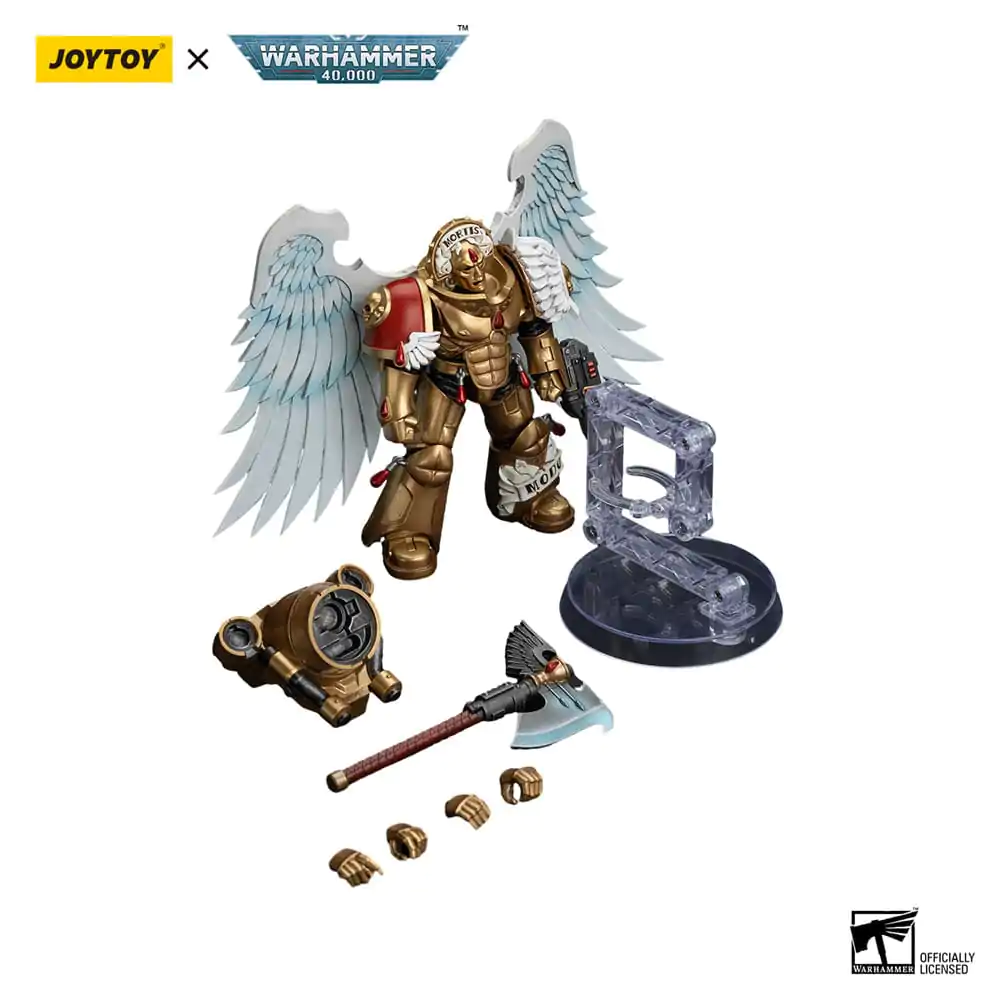 Warhammer 40,000 Actionfigur 1/18 Blood Angels Sanguinary Guard with Encarmine Axe and Inferno Pistol 12 cm Produktfoto