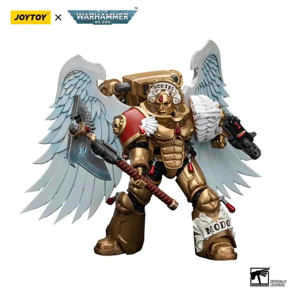 Warhammer 40,000 Actionfigur 1/18 Blood Angels Sanguinary Guard with Encarmine Axe and Inferno Pistol 12 cm Produktfoto