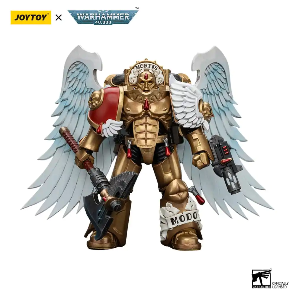 Warhammer 40,000 Actionfigur 1/18 Blood Angels Sanguinary Guard with Encarmine Axe and Inferno Pistol 12 cm Produktfoto