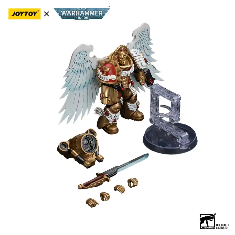 Warhammer 40.000 Action Figur 1/18 Blood Angels Sanguinary Guard with Encarmine Sword 1 12 cm Produktfoto